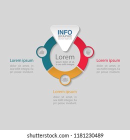 Vector infographic template for diagram, graph, presentation, chart, business concept with 3 options.
