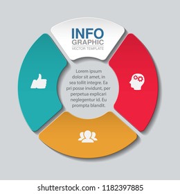 Vector infographic template for diagram, graph, presentation, chart, business concept with 3 options.