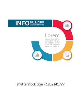 Vector infographic template for diagram, graph, presentation, chart, business concept with 3 options.