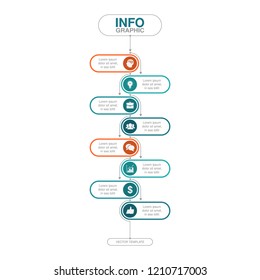 Vector infographic template for diagram, graph, presentation, chart, business concept with 8 options.
