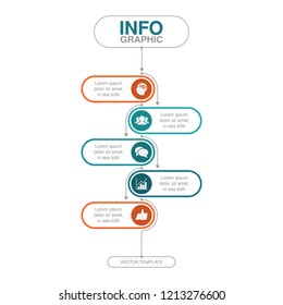 Vector infographic template for diagram, graph, presentation, chart, business concept with 5 options.