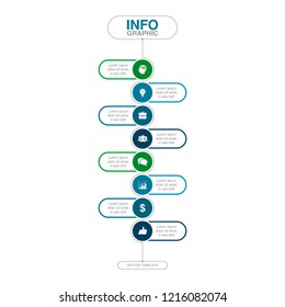 Vector infographic template for diagram, graph, presentation, chart, business concept with 8 options.