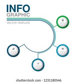 Vector infographic template for diagram, graph, presentation, chart, business concept with 4 options.