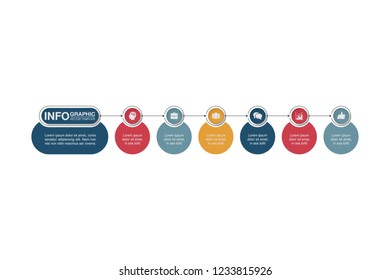 Vector infographic template for diagram, graph, presentation, chart, business concept with 6 options.