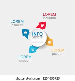 Vector infographic template for diagram, graph, presentation, chart, business concept with 4 options.