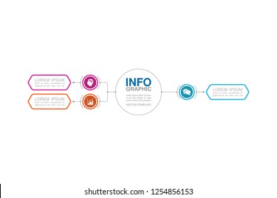 Vector infographic template for diagram, graph, presentation, chart, business concept with 3 options.