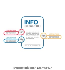 Vector infographic template for diagram, graph, presentation, chart, business concept with 3 options.