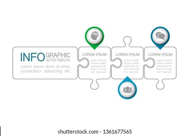 Vector infographic template for diagram, graph, presentation, chart, business concept with 3 options.