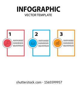 Vector infographic template for diagram, graph, presentation, chart, business concept with 3 option.