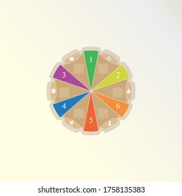Plantilla de infografía vectorial para diagrama, gráfico, presentación, gráfico, concepto de negocio