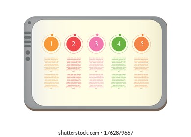 Vektorgrafik-Vorlage für Diagramm, Grafik, Präsentation, Diagramm, Geschäftskonzept