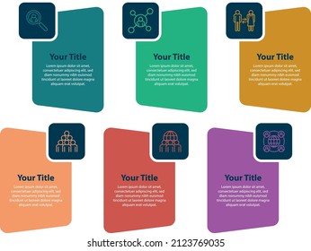 Vector infographic template for diagram, graph, presentation, chart, business concept with 6 options.