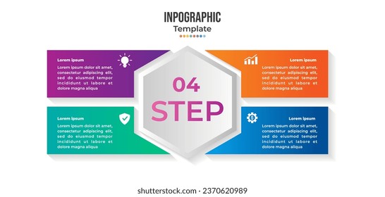 Vector infographic template for diagram, graph, presentation, chart, business concept with 4 options