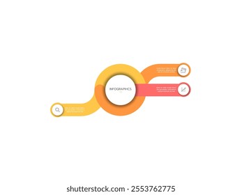 Vector infographic template for diagram, graph, presentation, chart, business concept with 3 options.