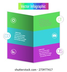 Vector infographic. Template for diagram, graph, presentation and chart. Business concept  parts, steps or processes. Abstract background.