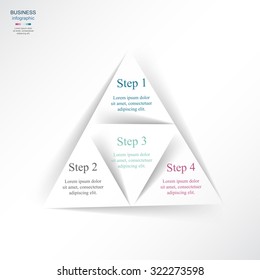 Vector infographic. Template for diagram, graph, presentation and chart. Business concept with 4 options, parts, steps or processes. 
