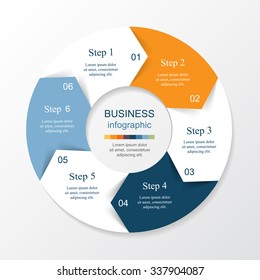 Infographic Template 5 Steps Workflow Process Stock Vector (Royalty ...