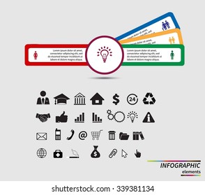 Vector infographic. Template for diagram, graph, presentation and chart. Business concept with options, parts, steps or processes. Data visualization.