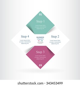 Vector infographic. Template for diagram, graph, presentation and chart. Business concept with 4 options, parts, steps or processes. 