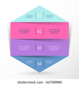 Vector infographic. Template for diagram, graph, presentation and chart. Business concept with 4 options, parts, steps or processes. 