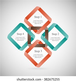 Vector infographic. Template for diagram, graph, presentation and chart. Business concept with 4 options, parts, steps or processes. 