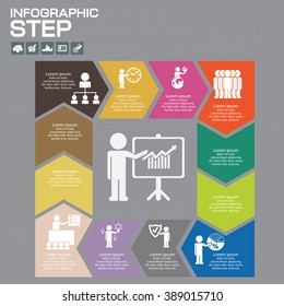 Vector infographic. Template for diagram, graph, presentation and chart. Business concept with four options, parts, steps or processes.
