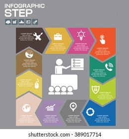 Vector infographic. Template for diagram, graph, presentation and chart. Business concept with four options, parts, steps or processes.