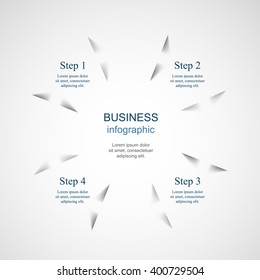 Vector infographic. Template for diagram, graph, presentation and chart. Business concept with 4 options, parts, steps or processes. 