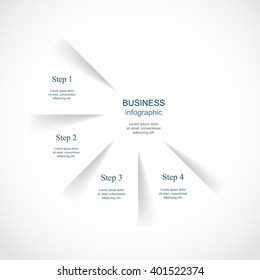 Vector infographic. Template for diagram, graph, presentation and chart. Business concept with 4 options, parts, steps or processes. 
