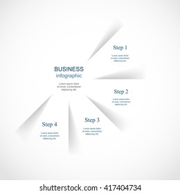 Vector infographic. Template for diagram, graph, presentation and chart. Business concept with 4 options, parts, steps or processes. 