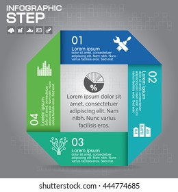 Vector infographic. Template for diagram, graph, presentation and chart. Business concept with 4 options