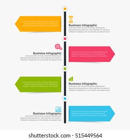 Vector infographic. Template for diagram, graph, presentation and chart. Business concept with seven options, parts, steps or processes. Abstract background.