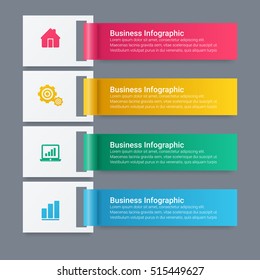 Vector infographic. Template for diagram, graph, presentation and chart. Business concept with seven options, parts, steps or processes. Abstract background.