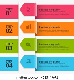 Vector infographic. Template for diagram, graph, presentation and chart. Business concept with seven options, parts, steps or processes. Abstract background.