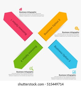 Vector infographic. Template for diagram, graph, presentation and chart. Business concept with seven options, parts, steps or processes. Abstract background.
