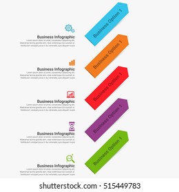 Vector infographic. Template for diagram, graph, presentation and chart. Business concept with seven options, parts, steps or processes. Abstract background.