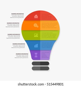 Vector infographic. Template for diagram, graph, presentation and chart. Business concept with seven options, parts, steps or processes. Abstract background.