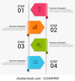 Vector infographic. Template for diagram, graph, presentation and chart. Business concept with seven options, parts, steps or processes. Abstract background.