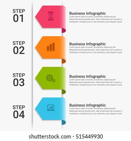 Vector infographic. Template for diagram, graph, presentation and chart. Business concept with seven options, parts, steps or processes. Abstract background.