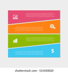 Vector infographic. Template for diagram, graph, presentation and chart. Business concept with seven options, parts, steps or processes. Abstract background.