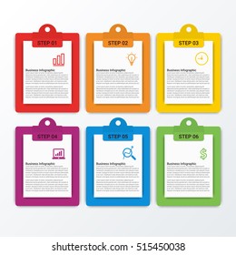 Vector infographic. Template for diagram, graph, presentation and chart. Business concept with seven options, parts, steps or processes. Abstract background.