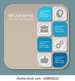 Vector infographic template for diagram, graph, presentation, chart, business concept with 8 options.