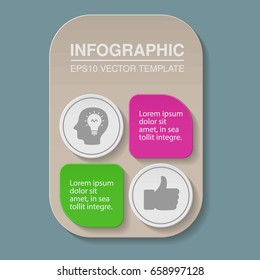 Vector infographic template for diagram, graph, presentation, chart, business concept with 4 options.