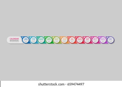 Vector infographic template for diagram, graph, presentation, chart, business concept with 12 options.