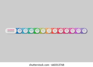 Vector infographic template for diagram, graph, presentation, chart, business concept with 12 options.