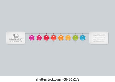 Vector infographic template for diagram, graph, presentation, chart, business concept with 8 options.