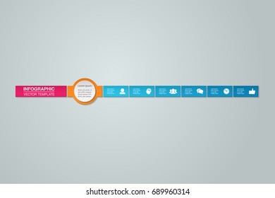 Vector infographic template for diagram, graph, presentation, chart, business concept with 6 options.