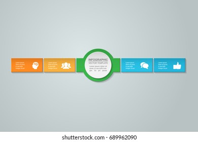 Vector infographic template for diagram, graph, presentation, chart, business concept with 4 options.