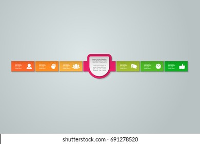 Vector infographic template for diagram, graph, presentation, chart, business concept with 6 options.