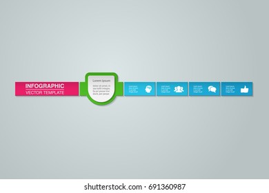 Vector infographic template for diagram, graph, presentation, chart, business concept with 4 options.